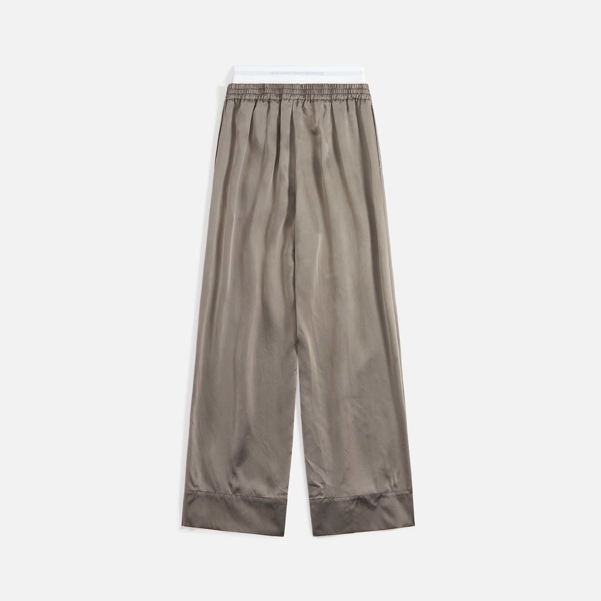 Alexander Wang Boxer Pant with Logo Elastic Combo - Grey / Black