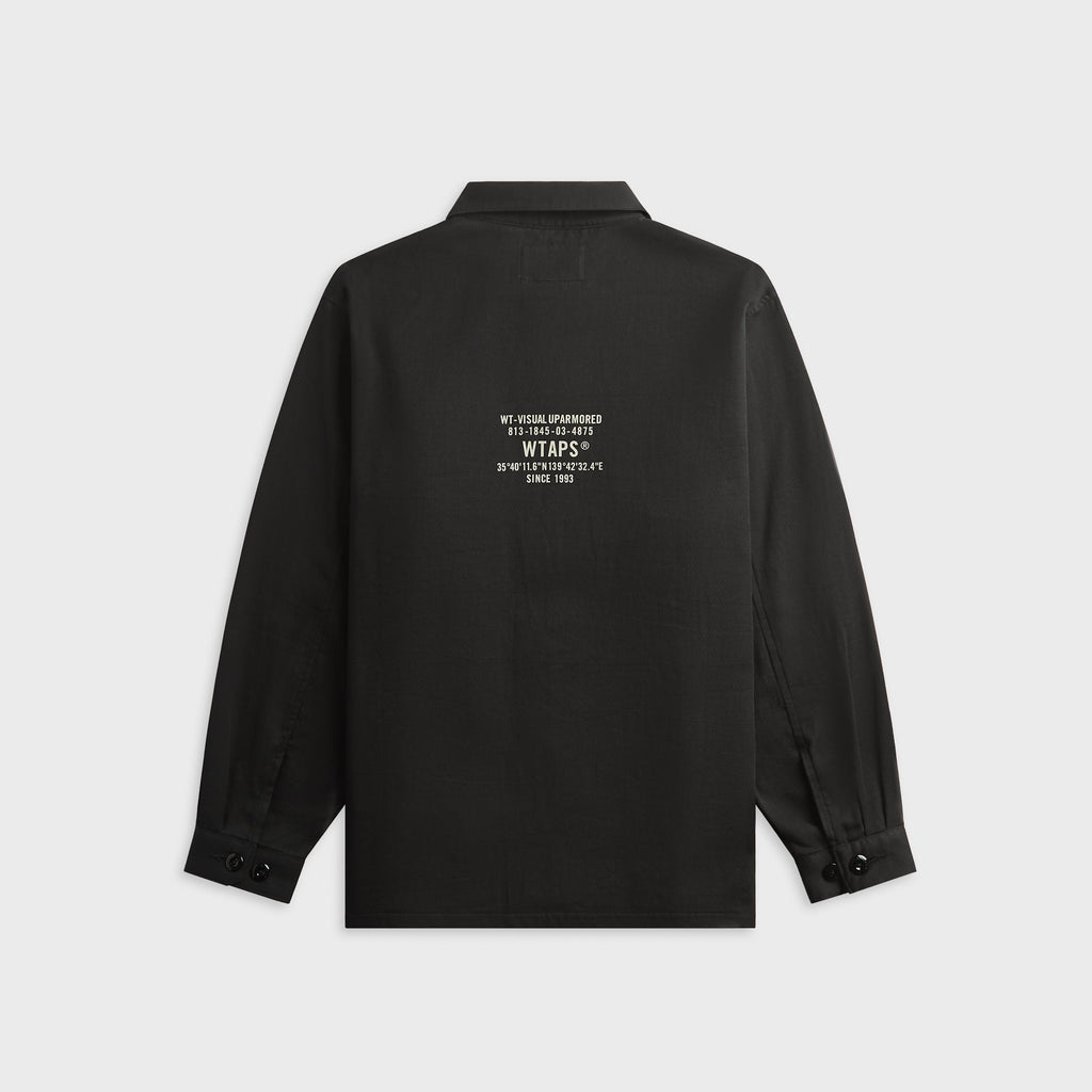 WTAPS CBW Cotton Twill Long Sleeve Shirt - Black