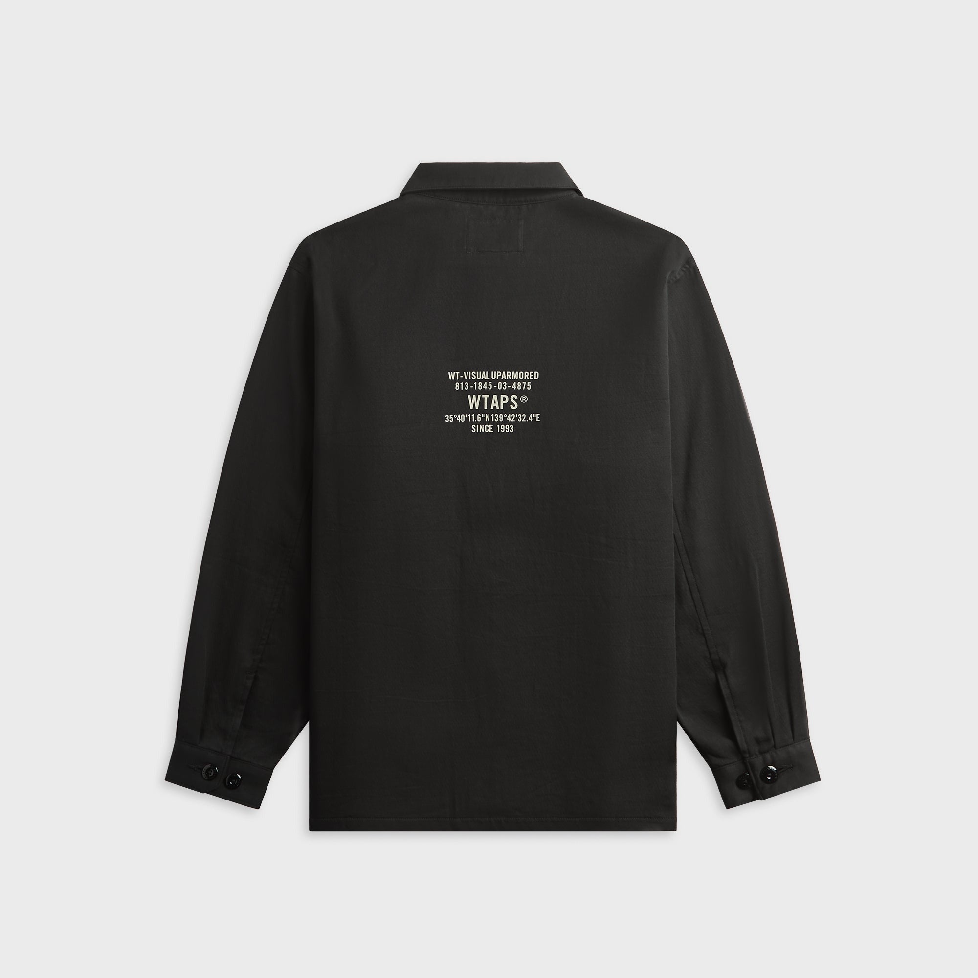 WTAPS CBW Cotton Twill Long Sleeve Shirt - Black