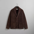Kith Francis Chenille Shawl Collar Coat - Confection