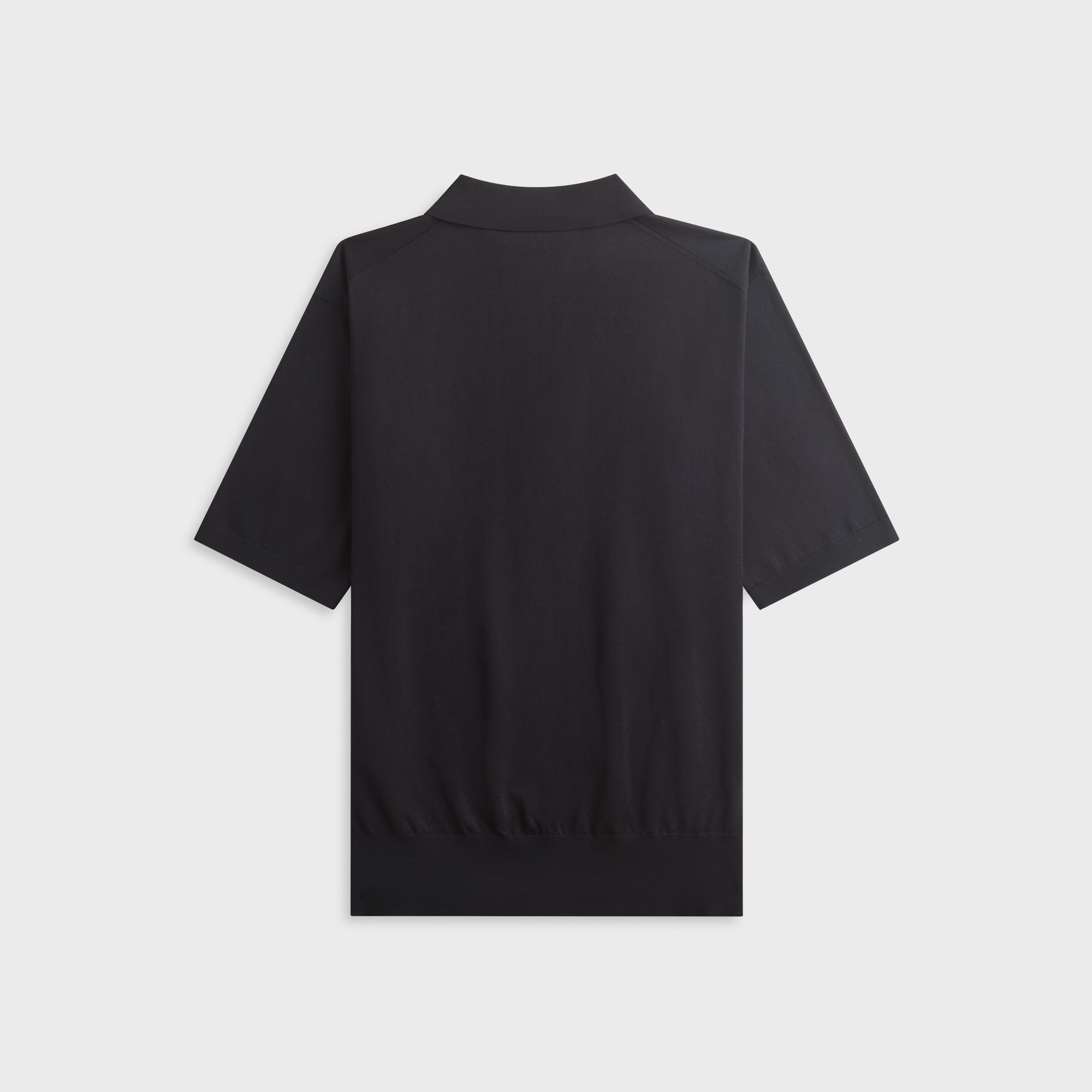 Auralee Giza High Gauge Knit Polo - Dark Navy