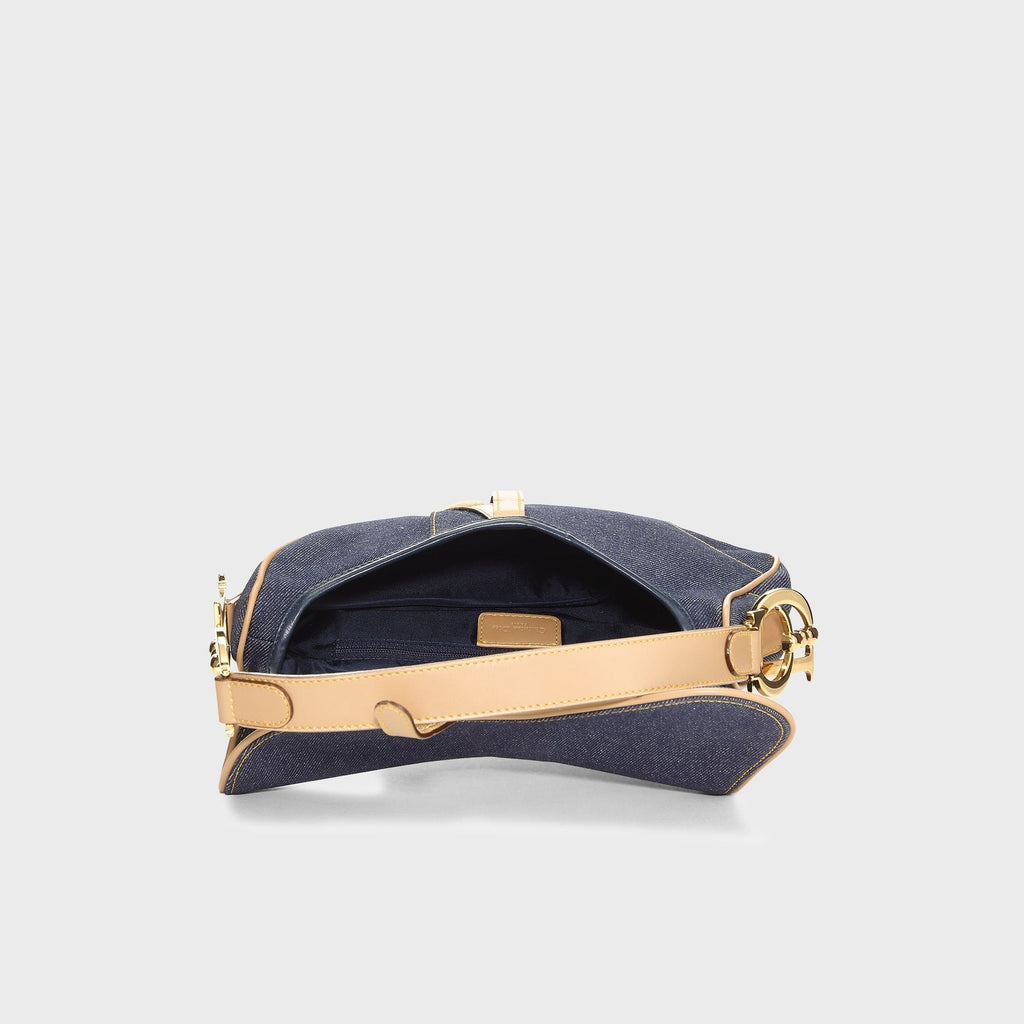 WGACA Dior Denim Saddle Bag - Navy