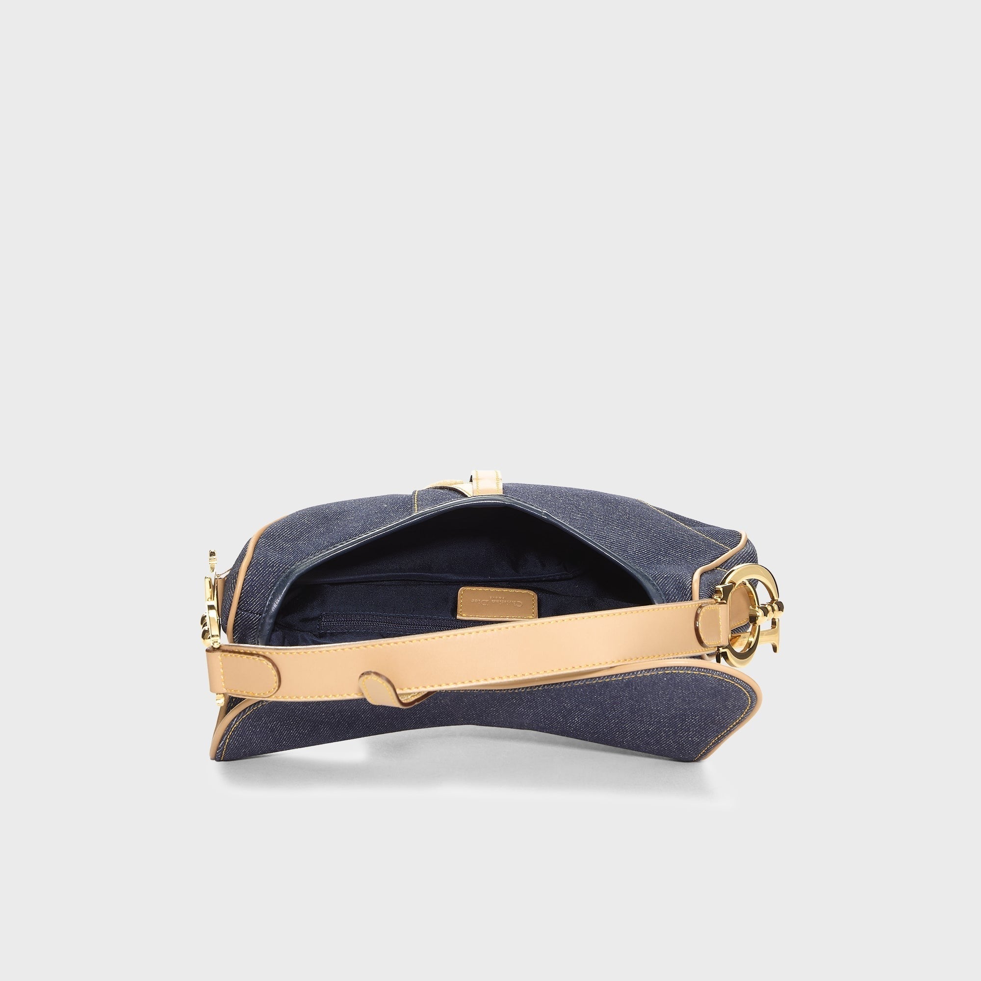 WGACA Dior Denim Saddle Bag - Navy