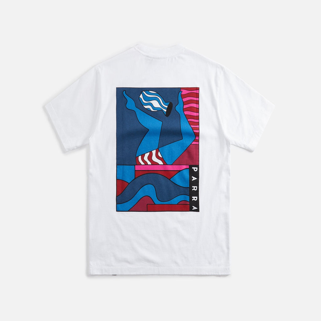 by Parra Kick The Vase Tee - White