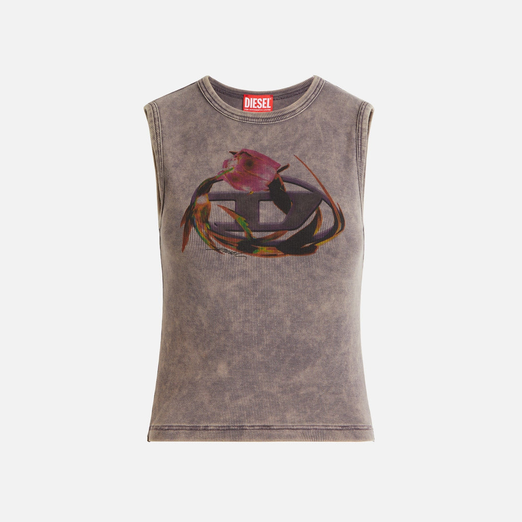 Diesel Skizzy Graphic Tank Top - Washed Brown