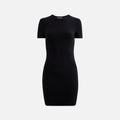 Alexander Wang Crew Neck Short Sleeve Dress - Black