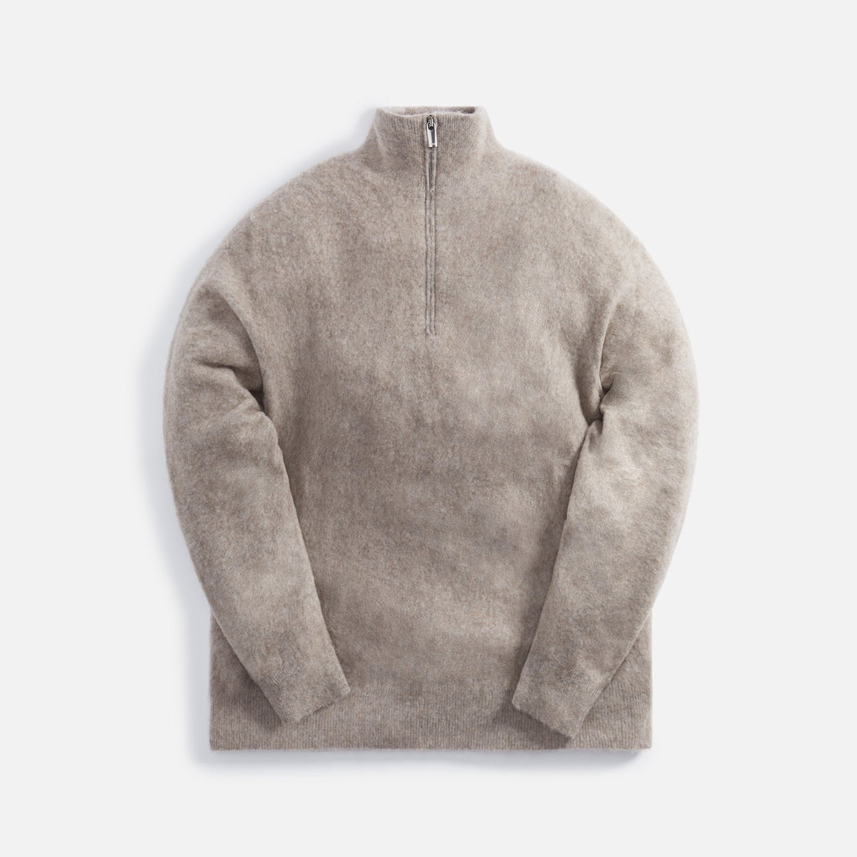 Massimo Alba Liam Cashmere Half Zipped Sweater - Grey