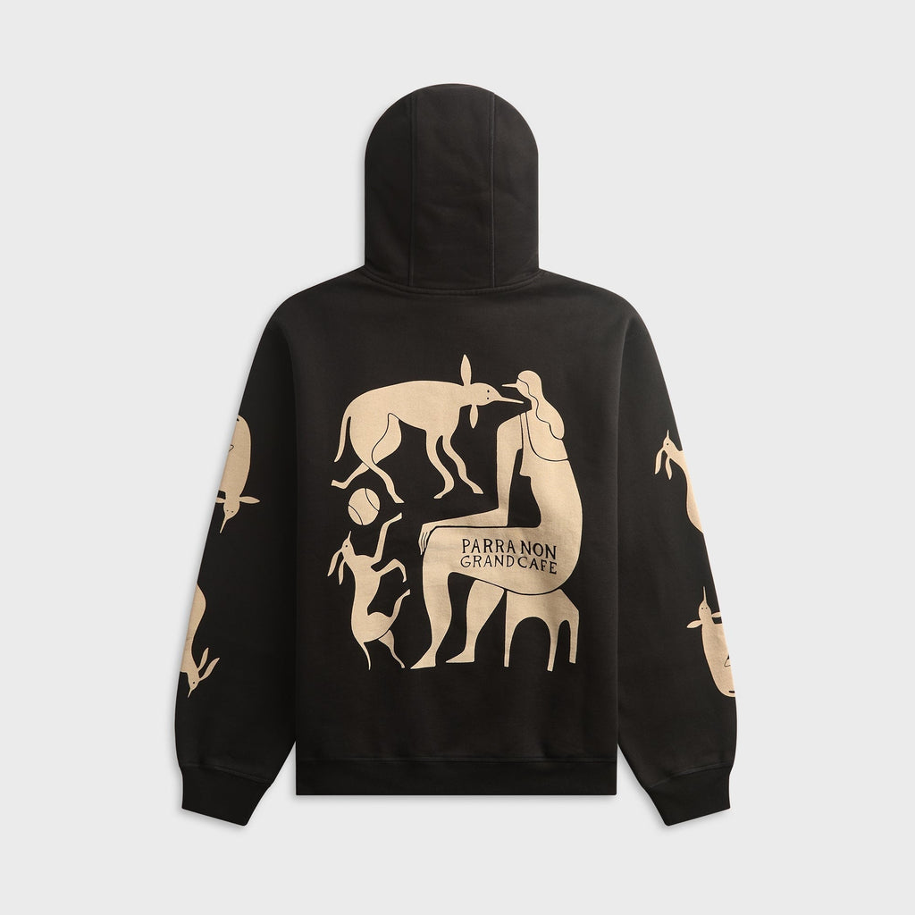 by Parra Non Grand Cafe Hooded Sweatshirt - Black