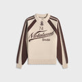 Metalwood Knit Football Top - Cream