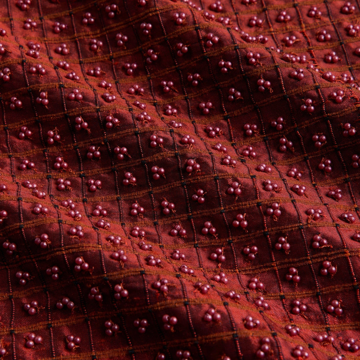 Tae Park Embellished Napkin Top - Red / Orange