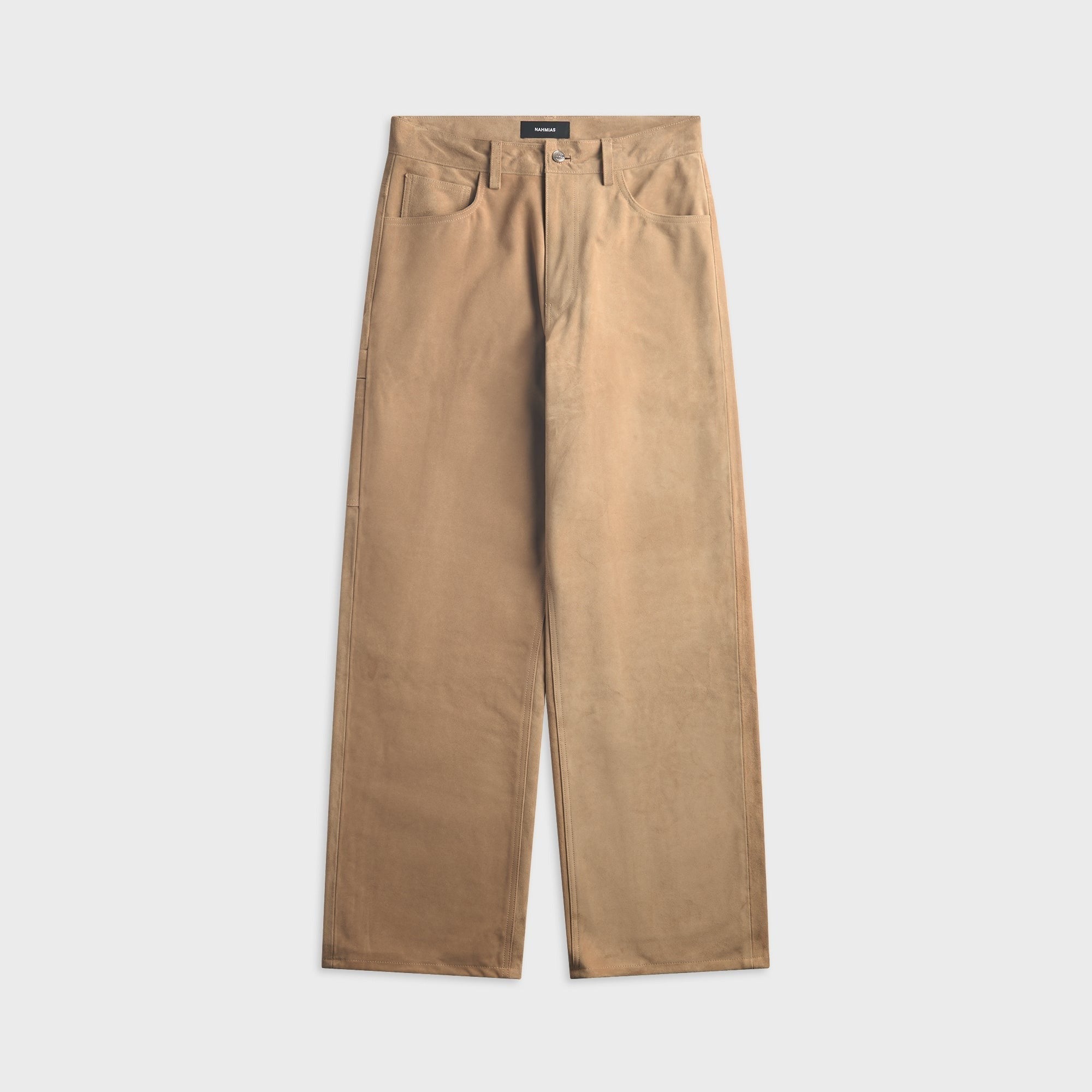 NAHMIAS Suede Baggy Carpenter Pant - Sand Suede