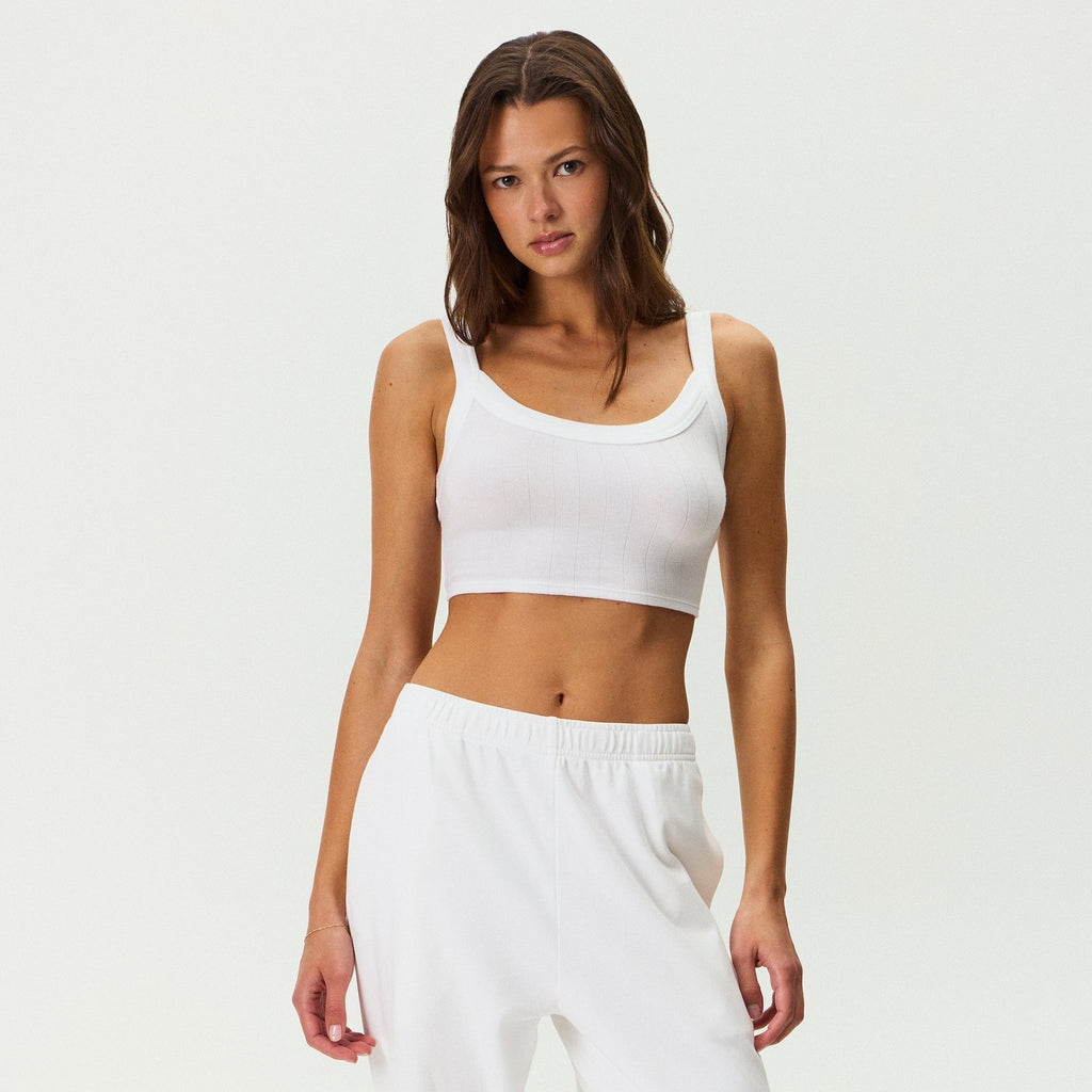Kith Women Terra II Flat Rib Tank - White