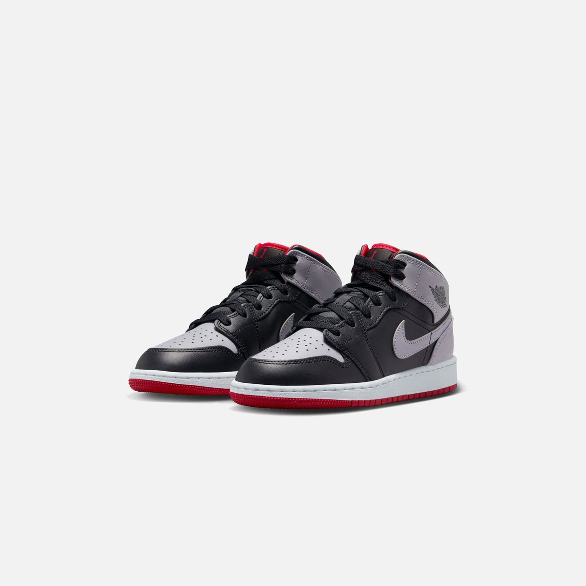Jordan GS Air Jordan 1 Mid - Black / Cement Grey / Fire Red / White