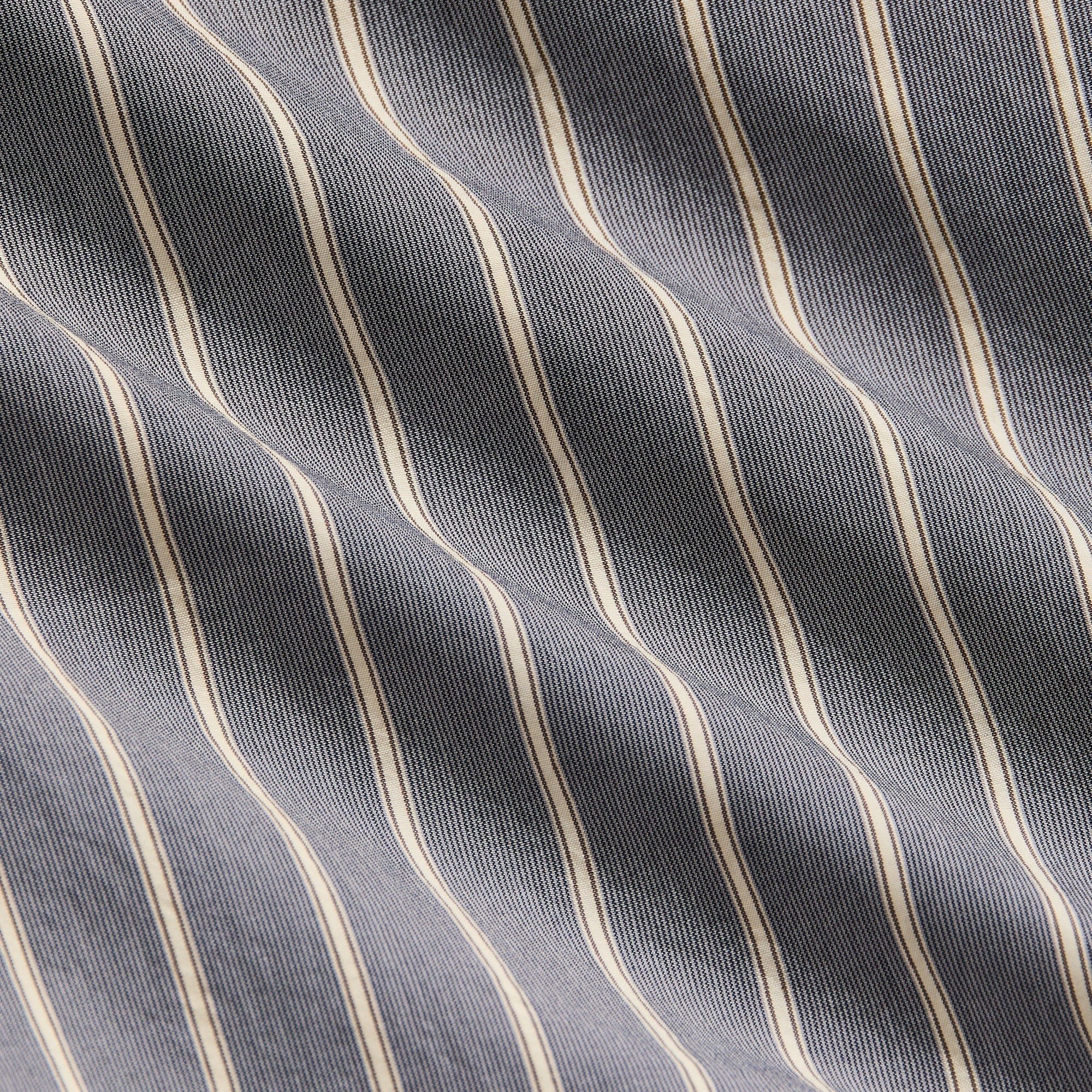 &Kin Striped Poplin Nico Shirt - Chasm