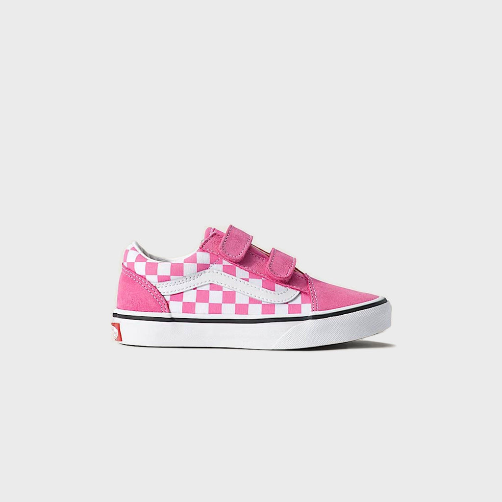 VANS PS Old Skool V Checkerboard Shoe - Fizz Pink