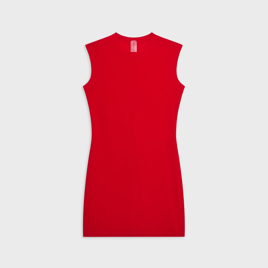 Norma Kamali Sleeveless Mini Dress - Tiger Red