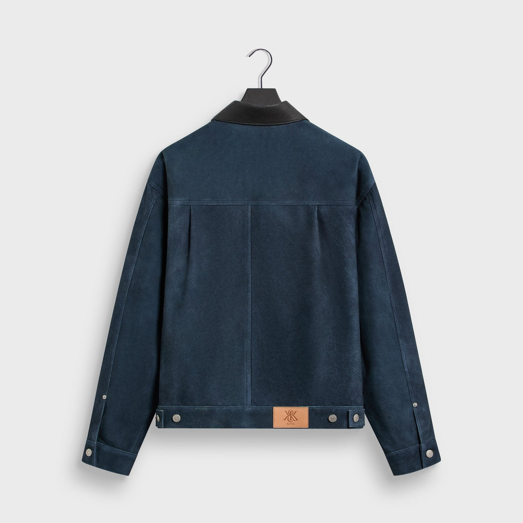 Kith Suede Alonzo Jacket - Blue Heron