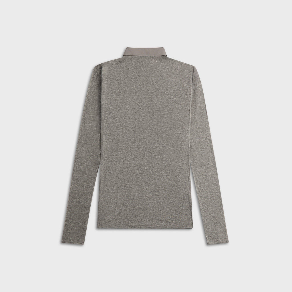 Entire Studios Longsleeve Polo - Silver Grain