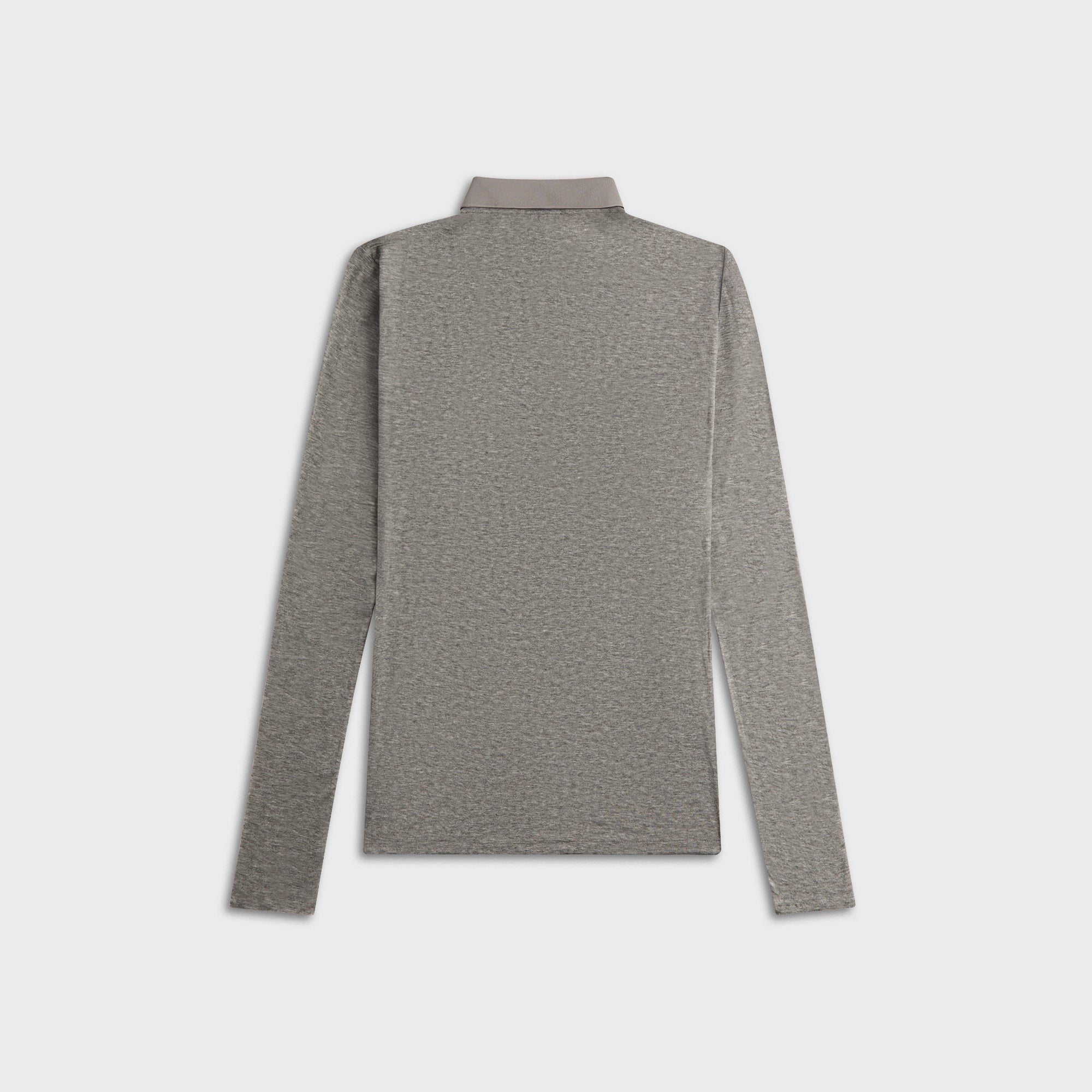 Entire Studios Longsleeve Polo - Silver Grain