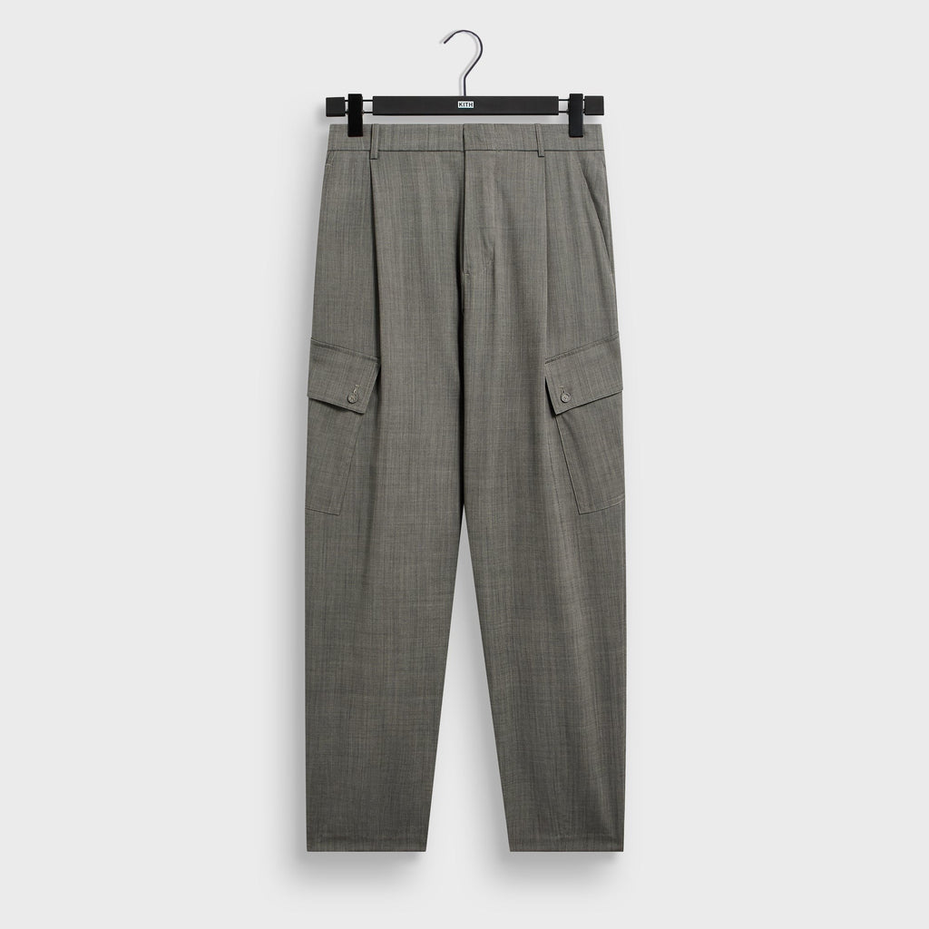 &Kin Tropical Wool Gibbs Pant - Grey Melange