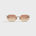 Oliver Peoples TK-13 Sunglasses - Gold / Dark Brown Gradient
