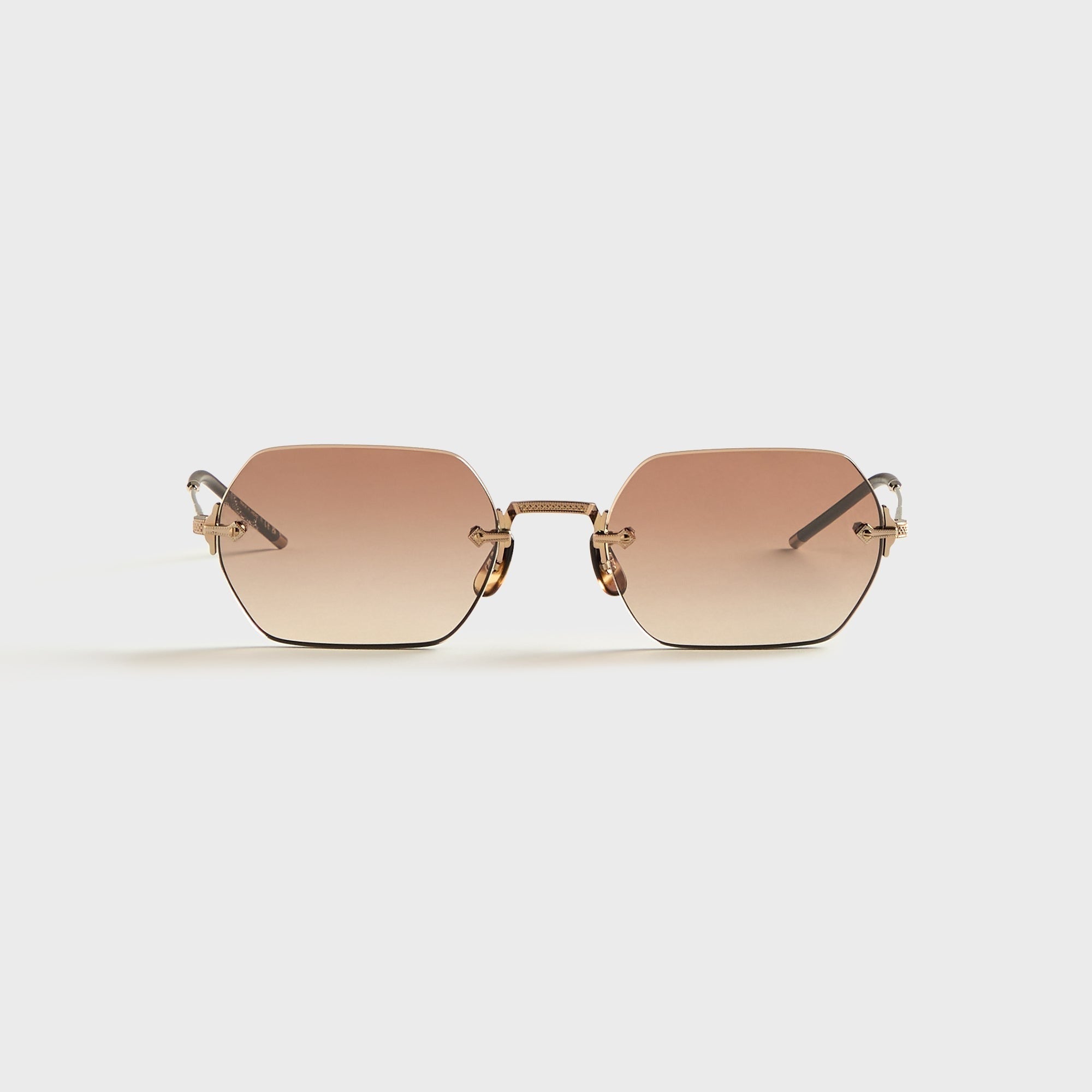 Oliver Peoples TK-13 Sunglasses - Gold / Dark Brown Gradient