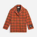 Marni Striped Mohair Coat - Light Orange