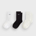 Kith Women 3-Pack Lightweight Cotton Classic Crew Socks - Multi