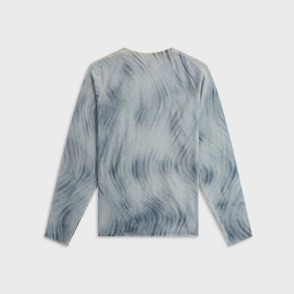 Adrian Cashmere Kenny Long Sleeve Cashmere Sweater - Grey