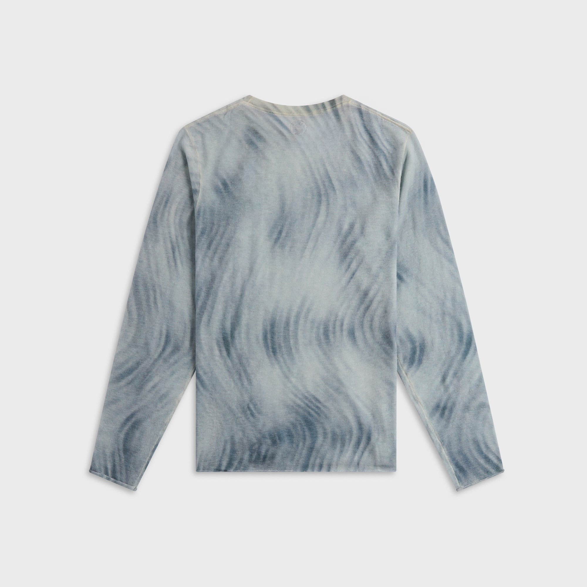Adrian Cashmere Kenny Long Sleeve Cashmere Sweater - Grey