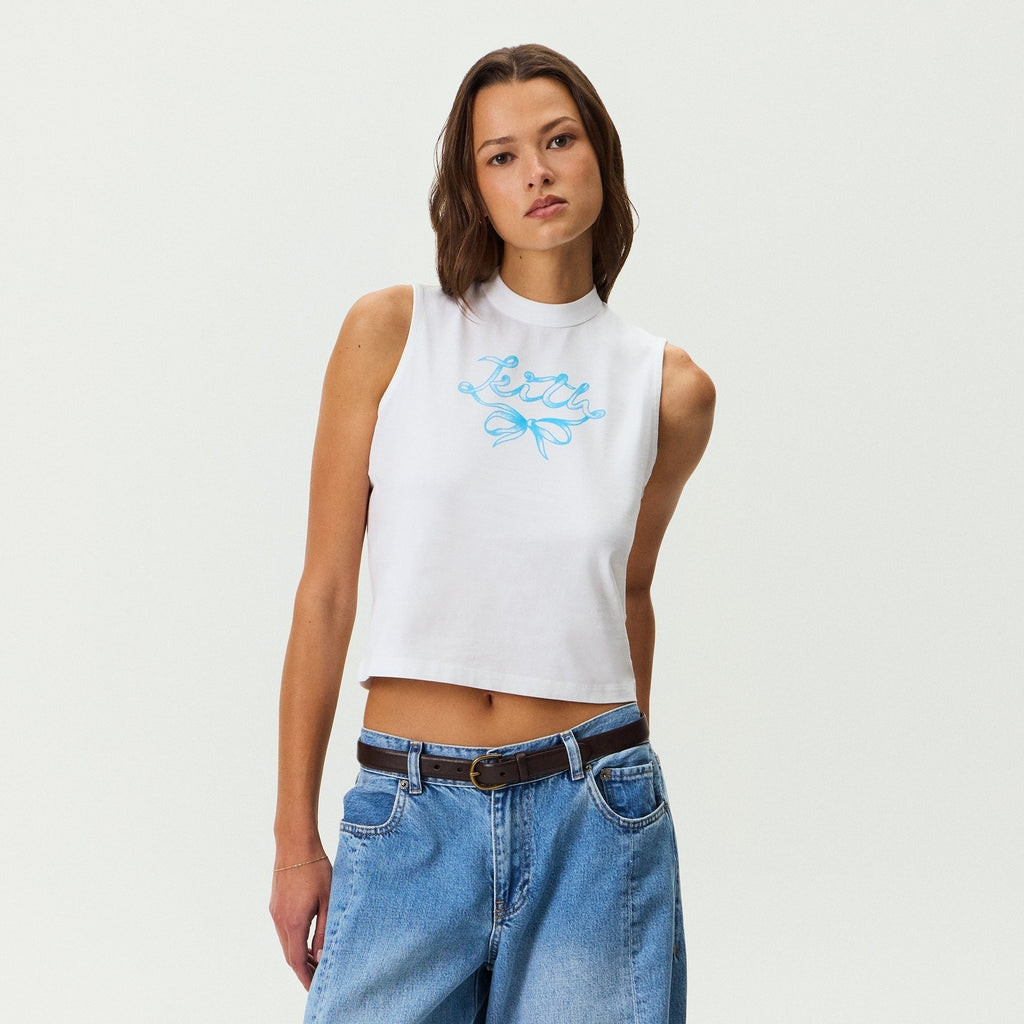 Kith Women Tallen Ribbon Muscle Tank - White