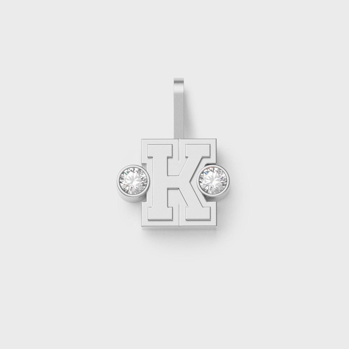 Greg Yuna Sÿlver Babÿ Umlaut Initial 'K' Pendant - Sterling Silver