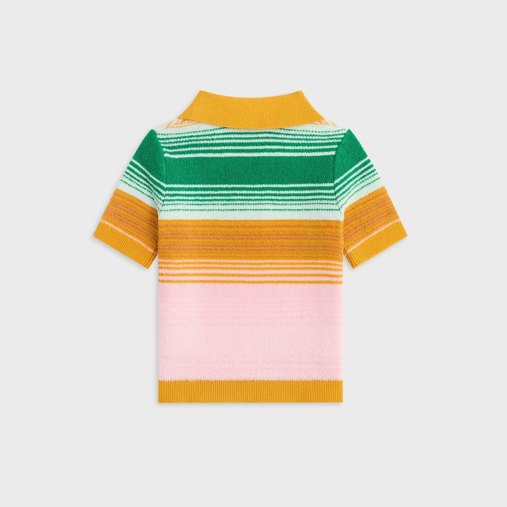 Kith Kids Striped Cropped Polo - Midsummer