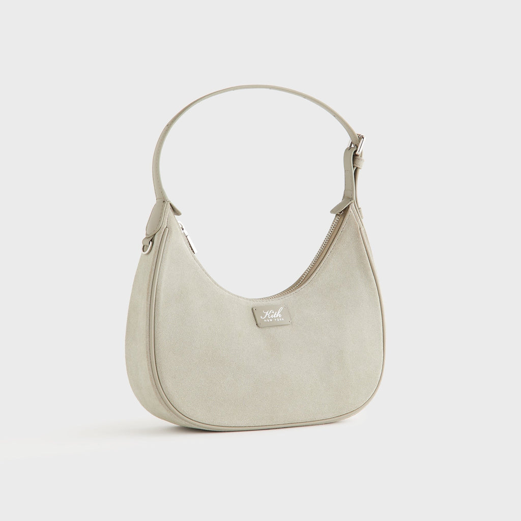Kith Women Imana Suede Mix Crescent Shoulder Bag - Sandy Taupe