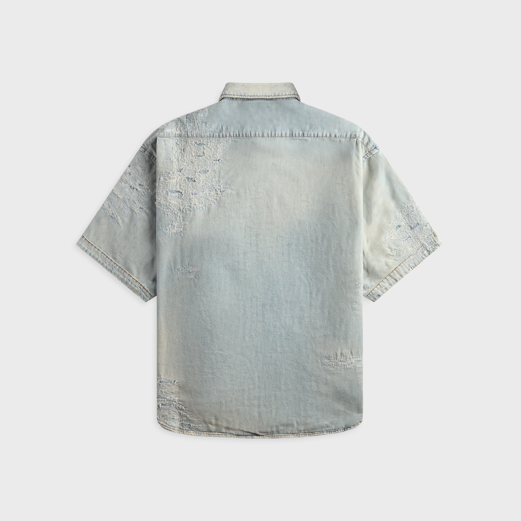 Acne Studios Mended Denim Shirt - Light Blue