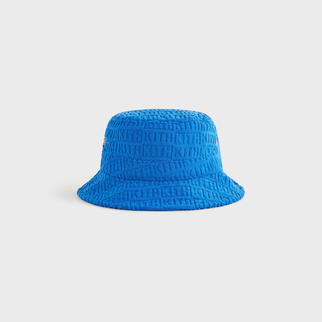 Kith Kids Monogram Towel Terry Bucket Hat - Greek
