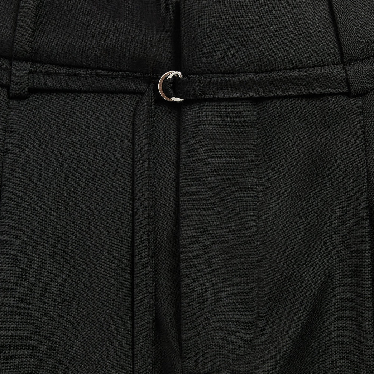 &Kin Tropical Wool Eli Pleated Trouser - Black
