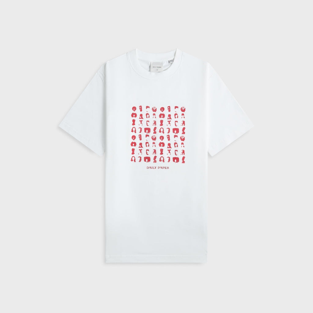 Daily Paper Hair Grid Tee - White