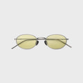 Akila Petal Sunglasses - Brushed Gunmetal / Chartreuse