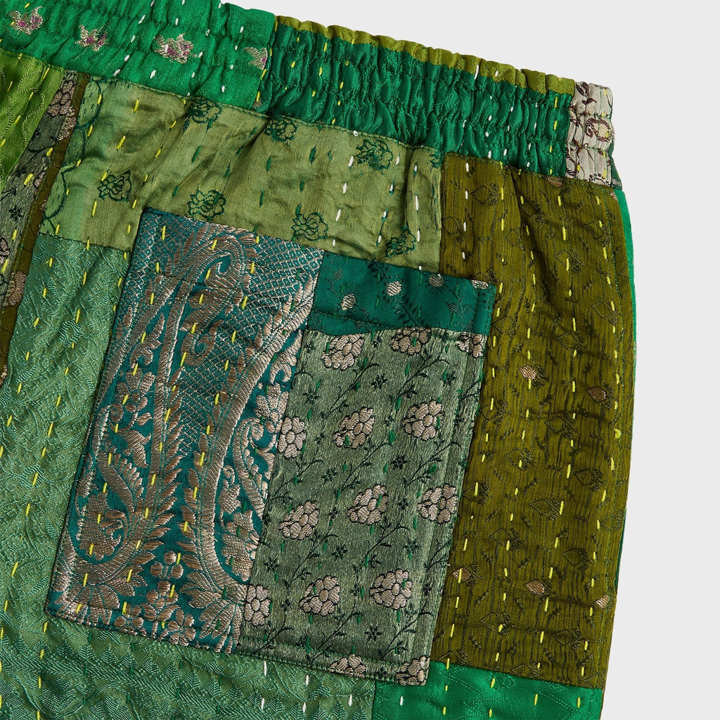 &Kin Tal Patchwork Short - Green / Multi