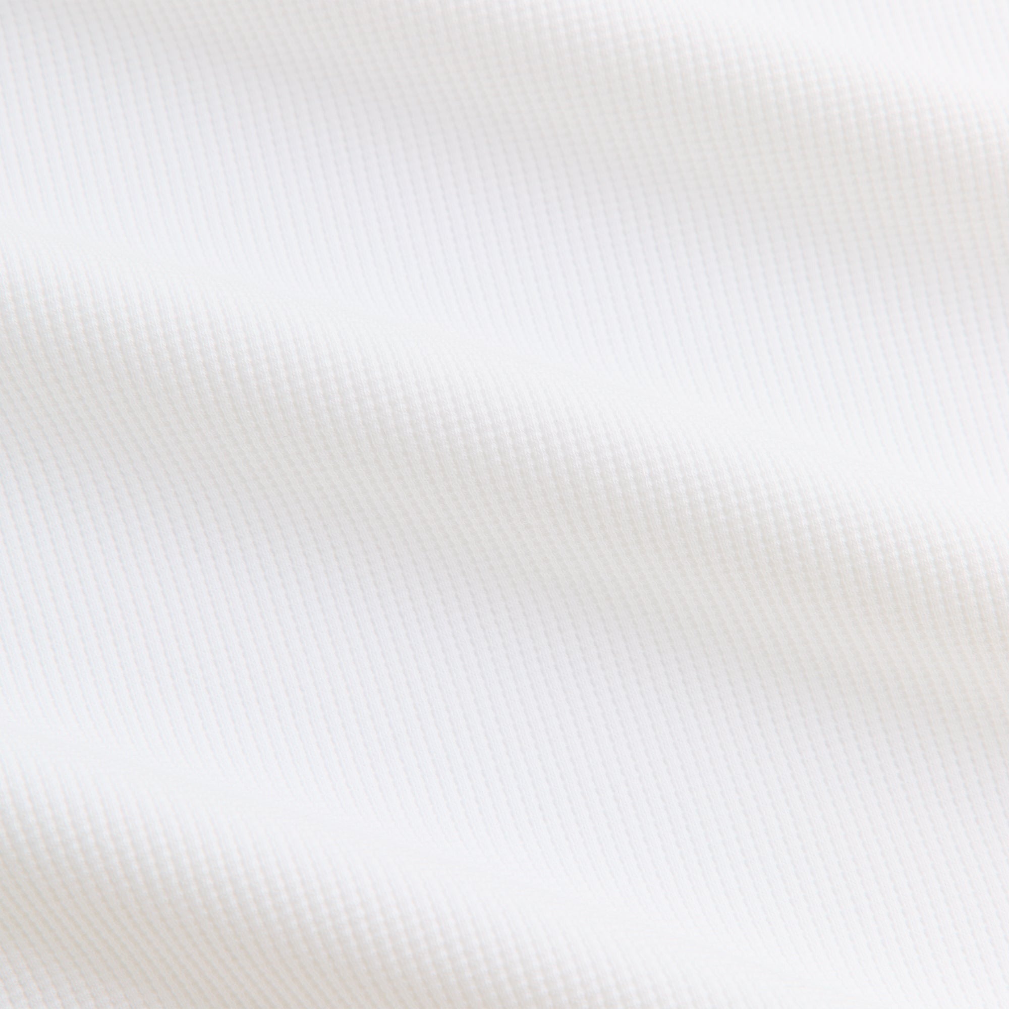 Kith Micro Waffle Tristan Henley - White