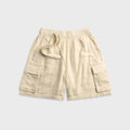 Maharishi 7317 Double Voile Asymmetrical Cargo Short - Ecru