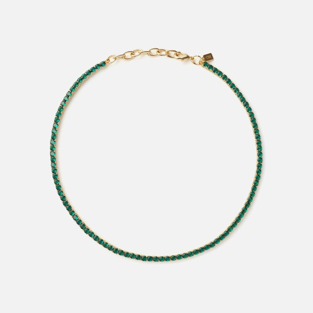 Crystal Haze Serena Necklace - Emerald Green