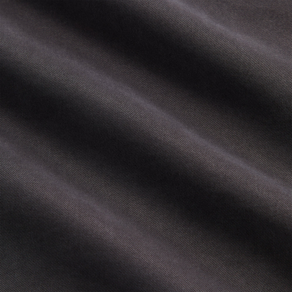 &Kin Garment Dyed Silk Collarless Yardley Shirt - Phantom Grey