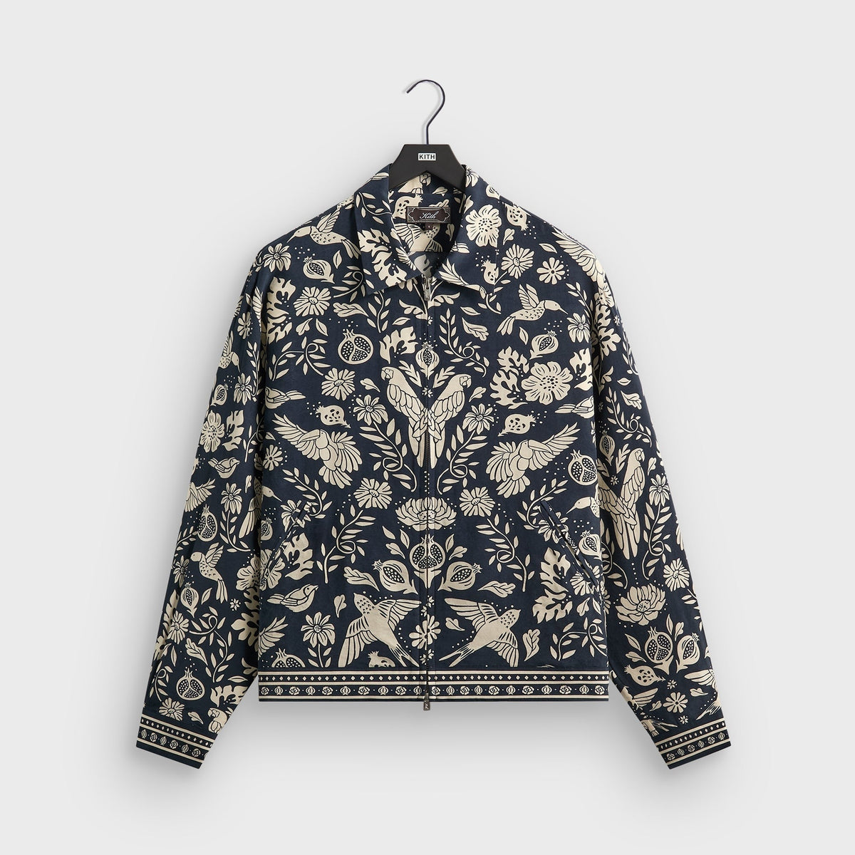 Kith Cupro Linen Connor Blouson Jacket - Nocturnal