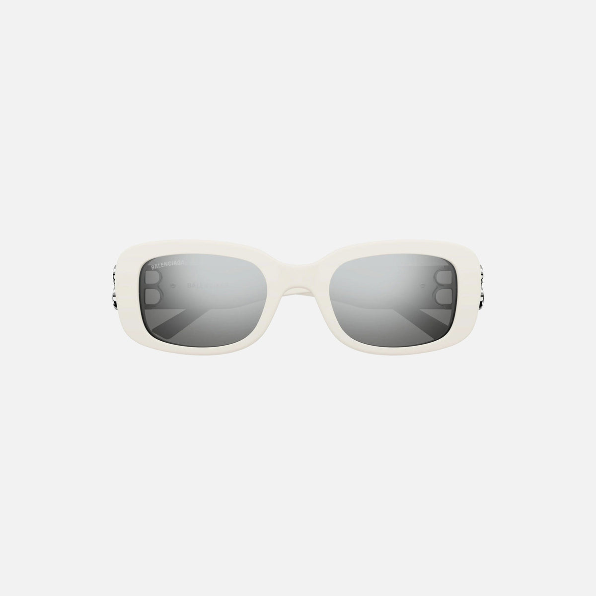 Balenciaga Acetate BB Hinge Oval Frame - White