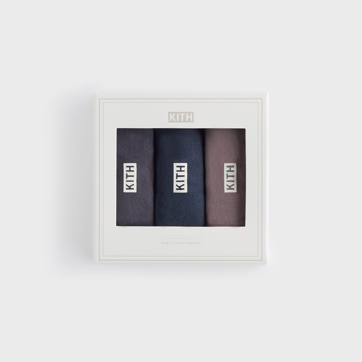 Kith Baby Palette 3-Pack Bodysuit - Battleship