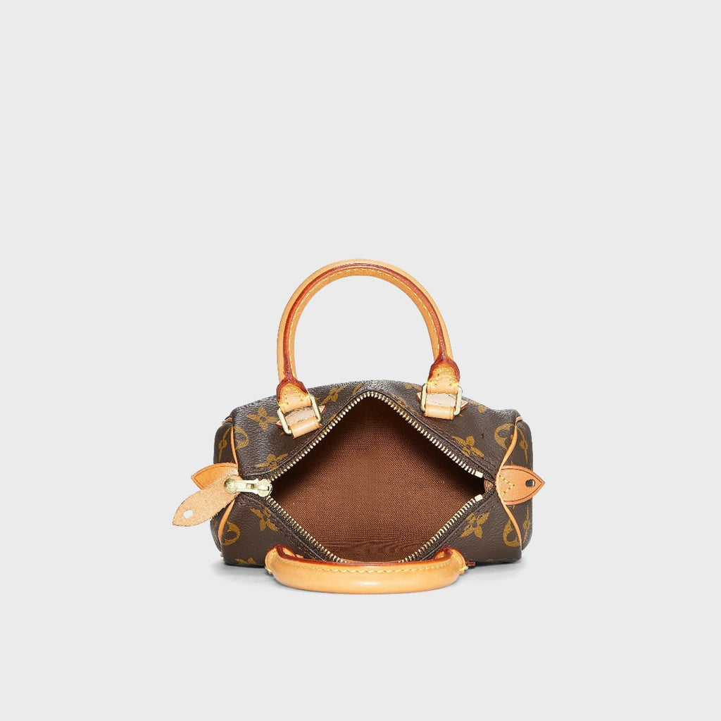 WGACA Louis Vuitton Monogram Mini HL Speedy No Strap Bag - Brown
