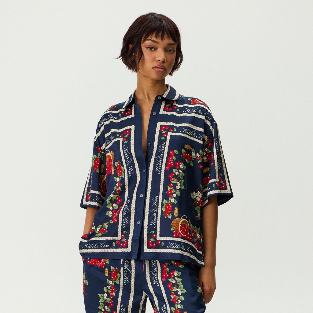 Kith Women Mari Cherry Shirt - Nocturnal