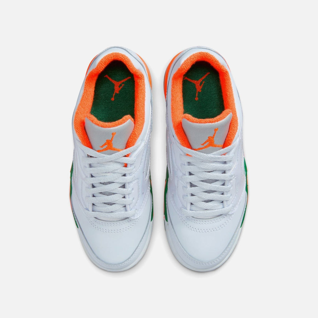 Jordans GS Air Jordan 5 Retro Low - Football Grey / Brilliant Orange